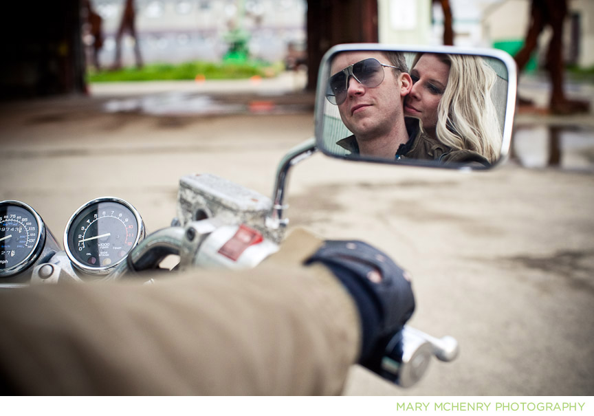 motorcycle engagement shoot